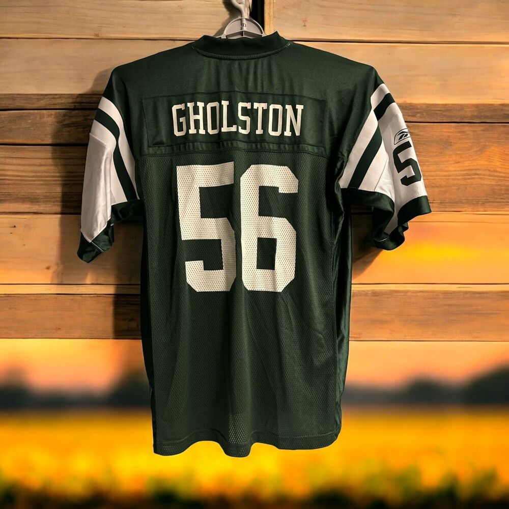 Reebok New‎ York Jets Vernon Gholston Jersey Men's Size L Large Green #56
